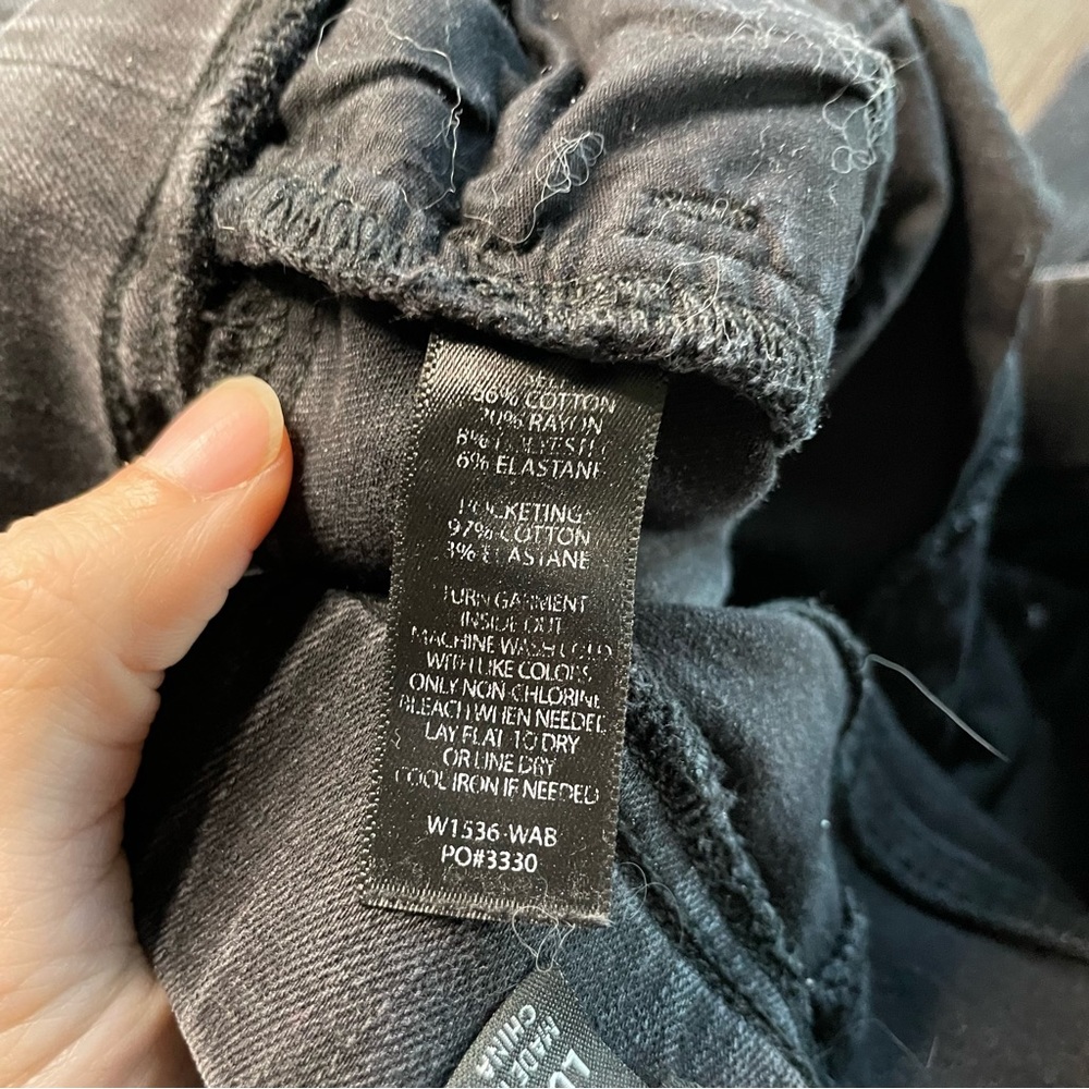 Betabrand Black Washed Denim Jeans Pants Small Long - Picture 8 of 11